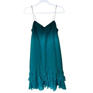 Rebecca Taylor Teal Mini Dress